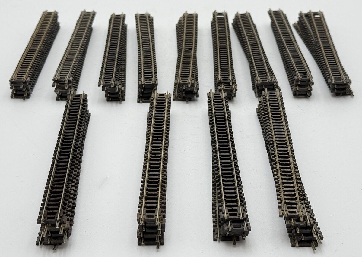 Peco N Scale Assorted Straight Track Sections [85] VG