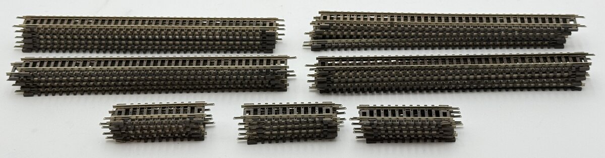 Peco N Scale Assorted Straight Track Sections [85] VG