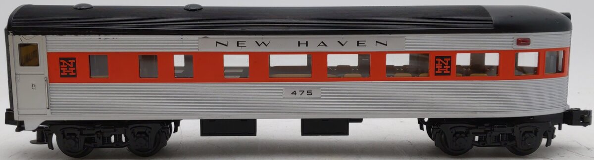 MTH 30-6131E New Haven Observation Car #475 VG/Box