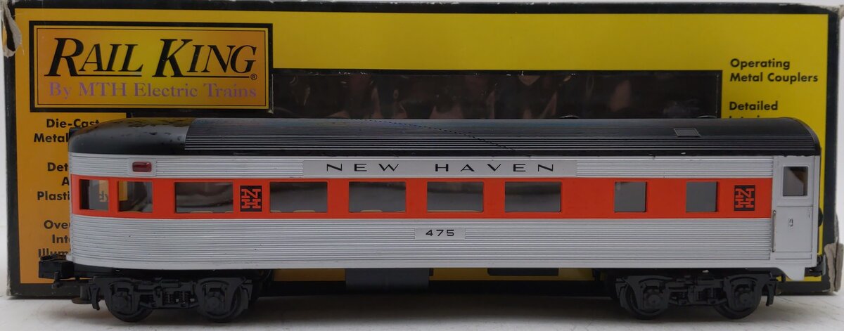 MTH 30-6131E New Haven Observation Car #475 VG/Box
