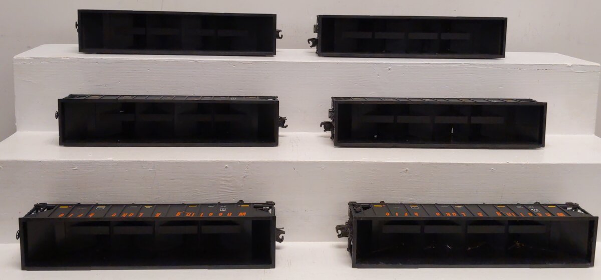 MTH 20-90892 O Wheeling & Lake Erie 4-Bay Hopper 6-Car Set w/ Coal Load