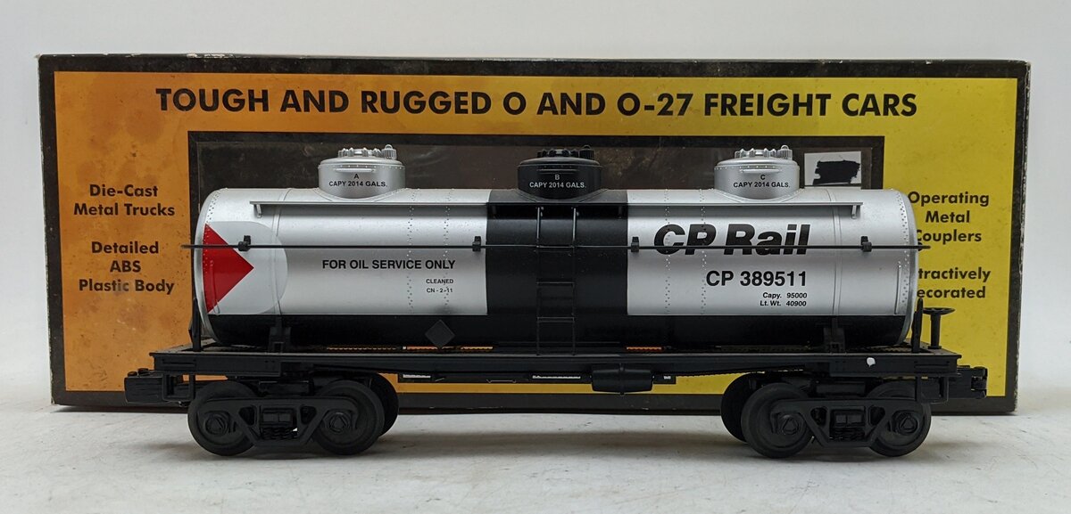 MTH 30-73350 O Canadian Pacific Rail 3-Dome Tank Car