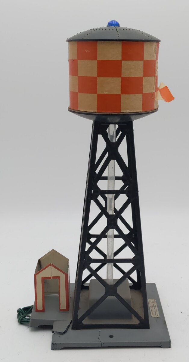 American Flyer 772 Vintage S Checkerboard Water Tower with Bubble Tube