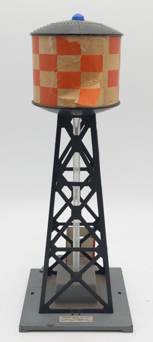 American Flyer 772 Vintage S Checkerboard Water Tower with Bubble Tube