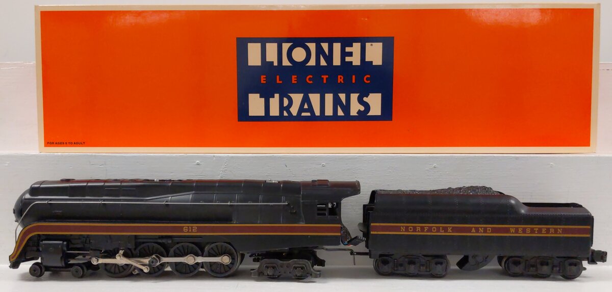 Lionel 6-18040 O Norfolk & Western 4-8-4 J Class Steam Locomotive & Tender #612 EX/Box