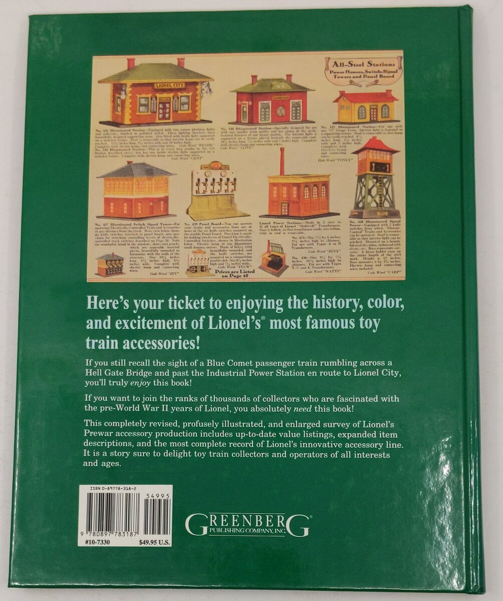 Greenberg's Guide to Lionel Trains 1901-42, Vol.3 Hardcover Book Peter H. Riddle EX