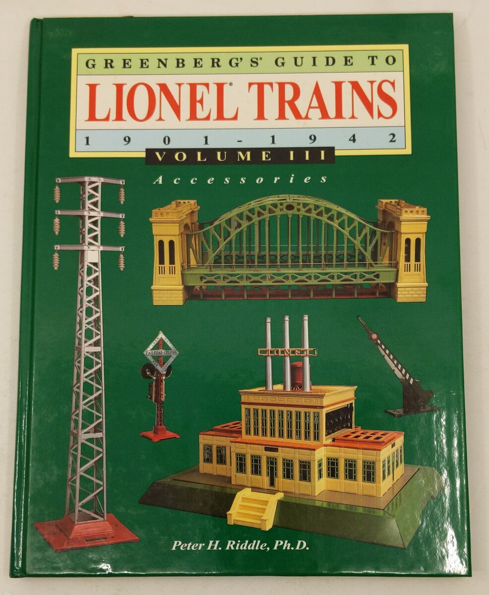 Greenberg's Guide to Lionel Trains 1901-42, Vol.3 Hardcover Book Peter H. Riddle EX
