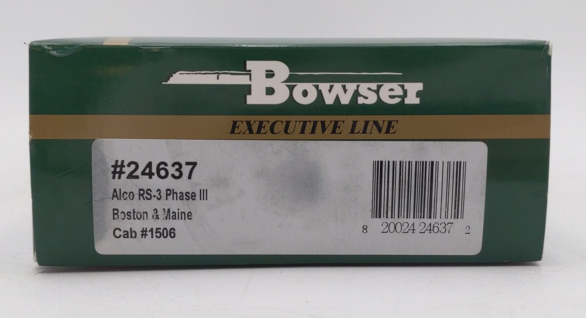 Bowser 24637 HO Scale B&M Alco RS-3 Phase 3 Diesel Locomotive #1506