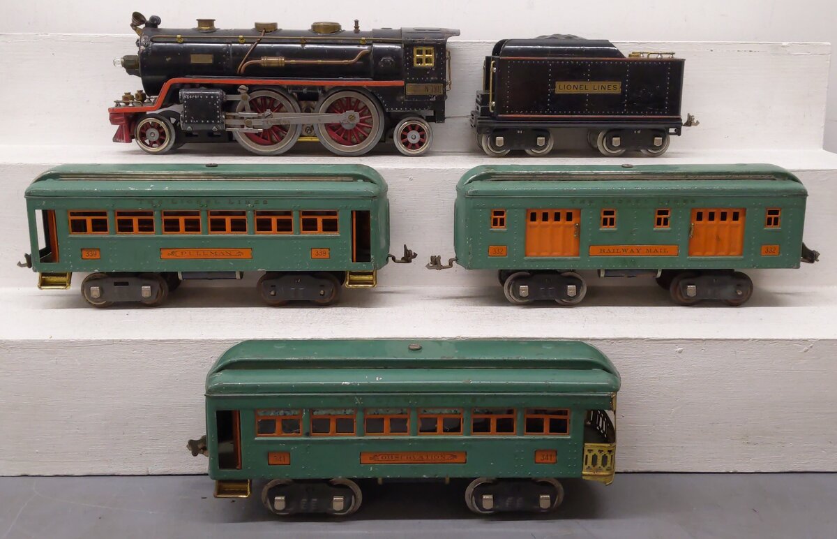 Lionel Vintage Outfit 392 Standard Gauge Passenger Car Set VG/Box