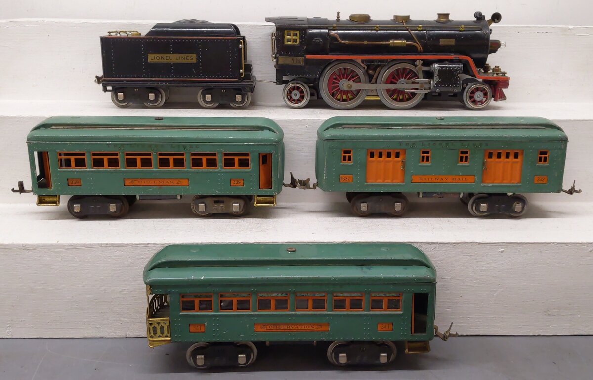 Lionel Vintage Outfit 392 Standard Gauge Passenger Car Set VG/Box