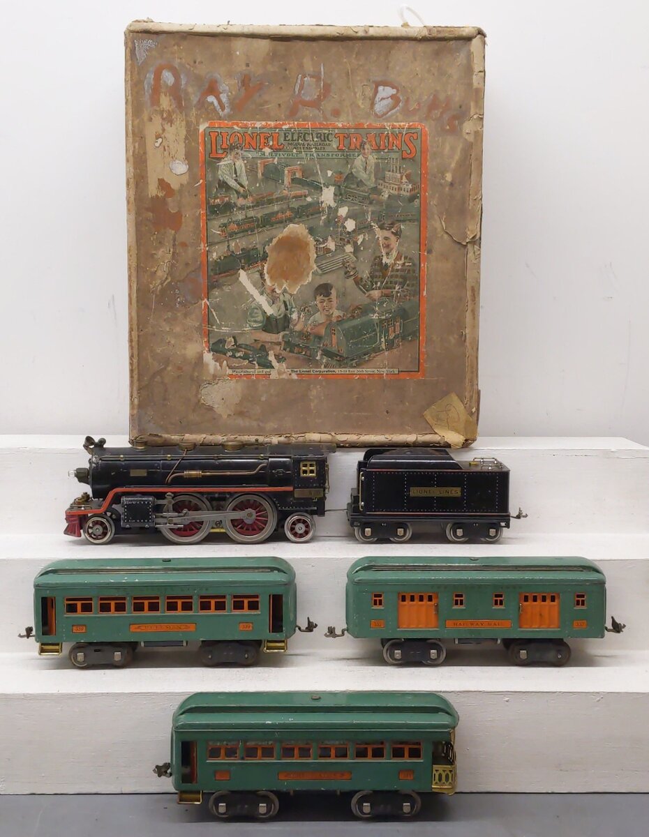 Lionel Vintage Outfit 392 Standard Gauge Passenger Car Set VG/Box
