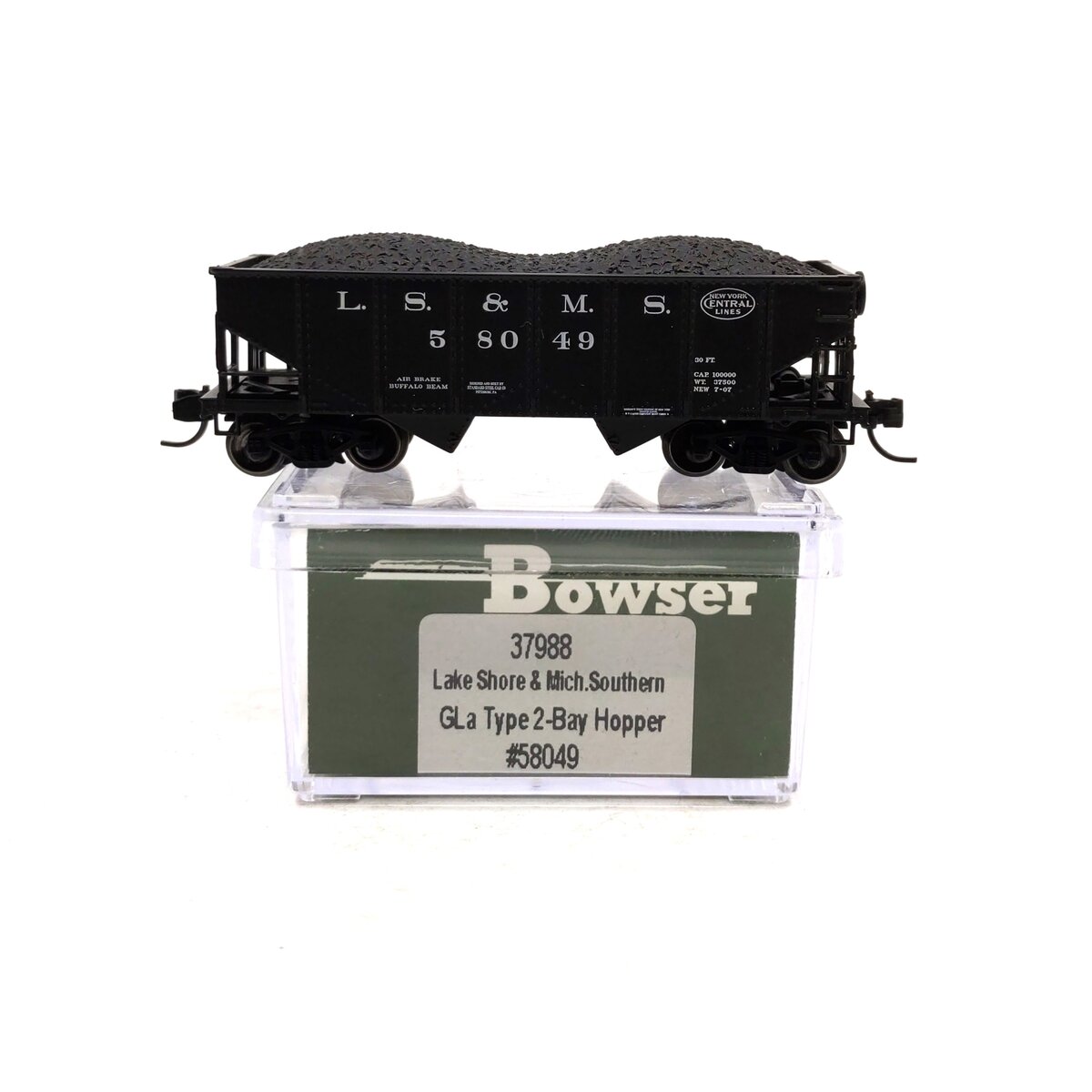 Bowser 37988 N Lake Shore & Michigan Southern GLa Hopper Car #58049