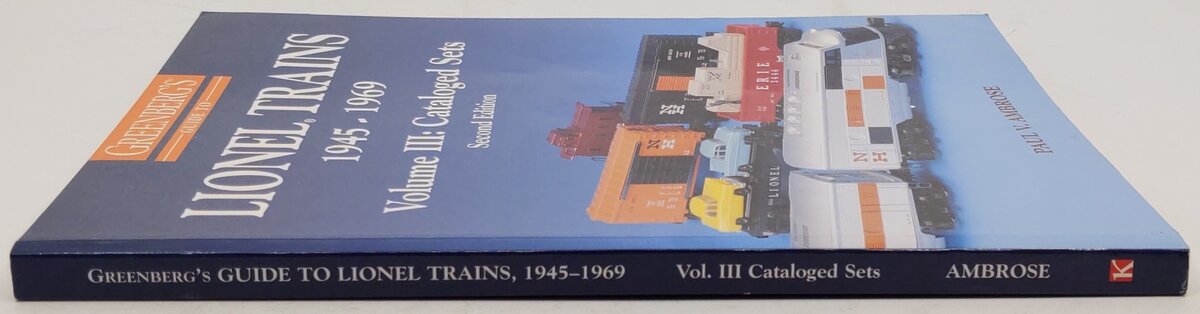 Greenberg's Guide to Lionel Trains 1945-1969: Cataloged Sets vol.3 Paperback VG