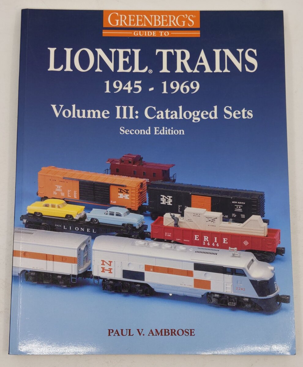 Greenberg's Guide to Lionel Trains 1945-1969: Cataloged Sets vol.3 Paperback VG