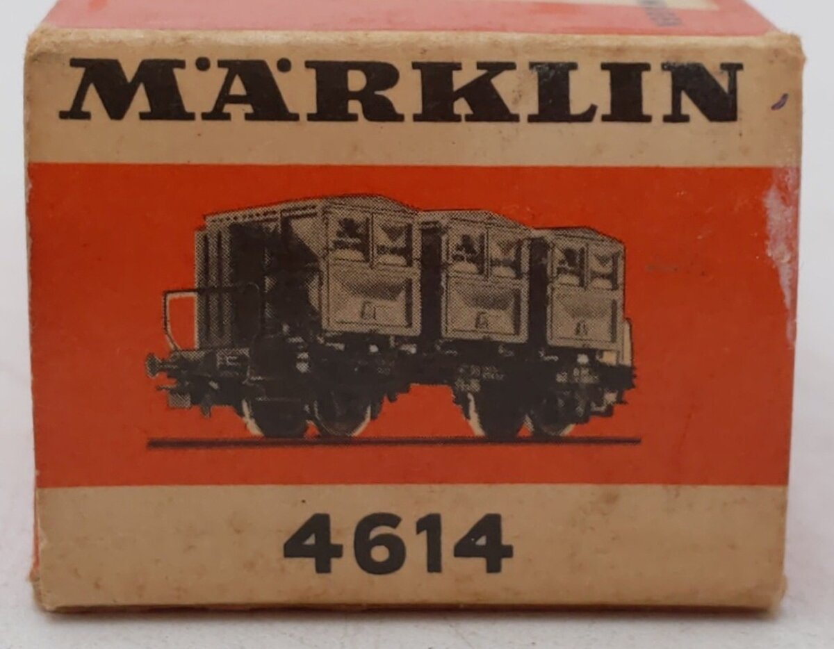 Marklin 4614 DB Flatcar with 3 Containers EX/Box