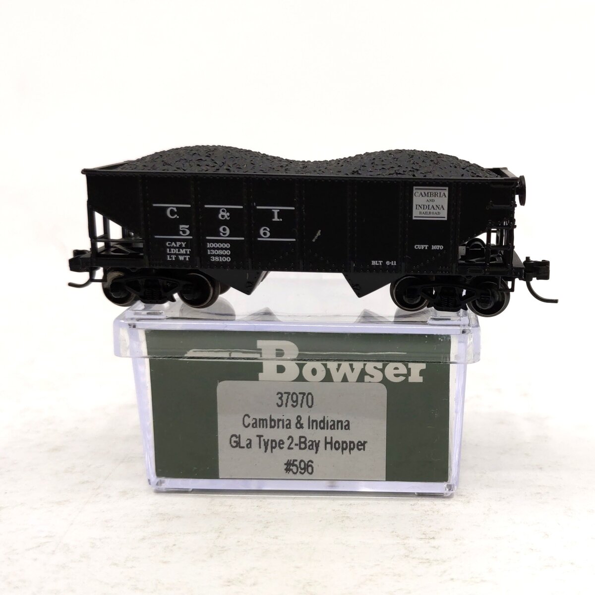 Bowser 37970 N Cambria & Indiana GLa Hopper Car - Ready to Run #596