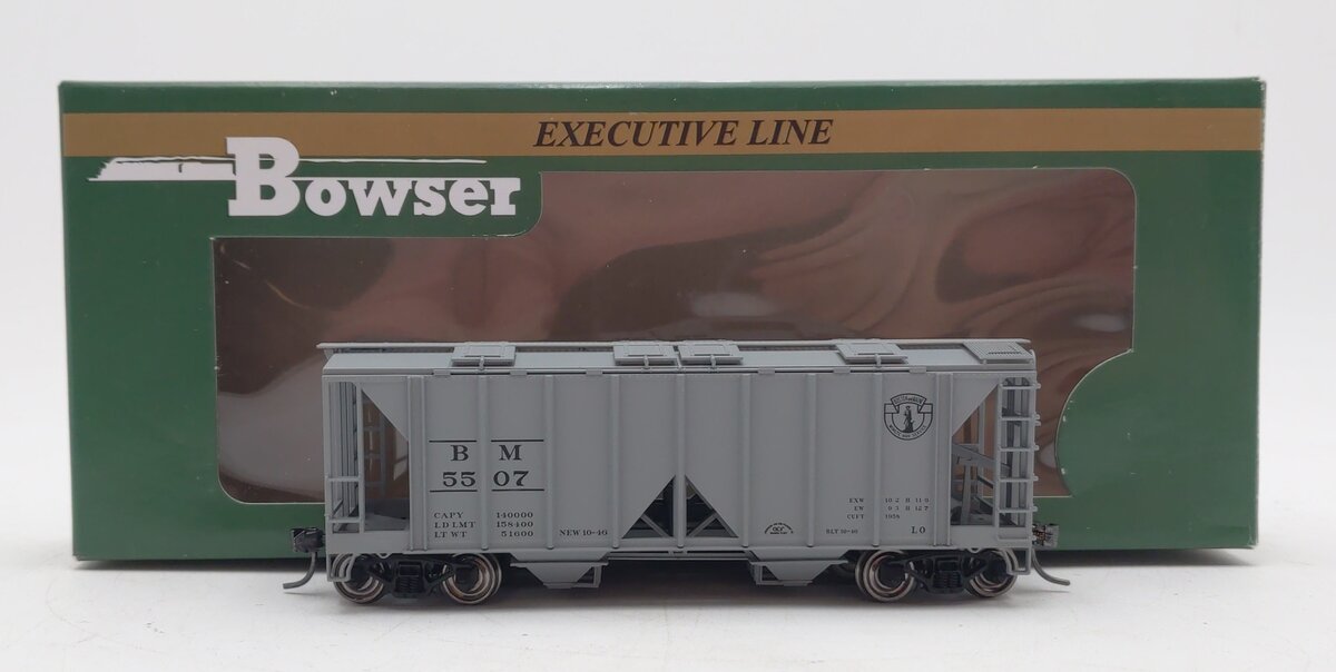 Bowser 40929 HO Boston & Maine 70-Ton 2-Bay Covered Hopper #5507