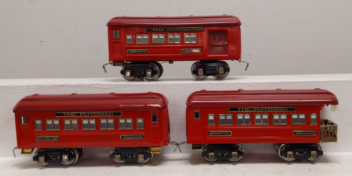 American Flyer Vintage O Gauge "The Potomac" Passenger Set [3] Custom