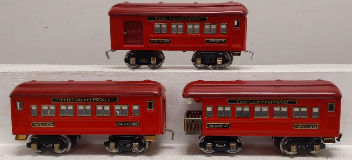 American Flyer Vintage O Gauge "The Potomac" Passenger Set [3] Custom