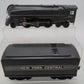 Lionel 221 Vintage O NYC  Dreyfuss Gray 2-6-4 Steam Locomotive & 221W Tender VG