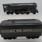 Lionel 221 Vintage O NYC  Dreyfuss Gray 2-6-4 Steam Locomotive & 221W Tender VG