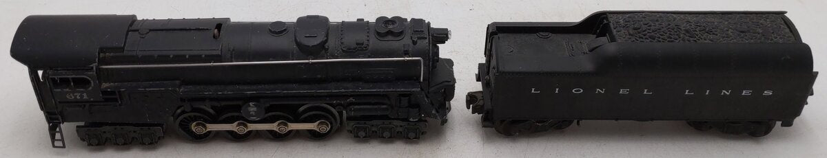 Lionel 671 Vintage O 6-8-6 Die-Cast Steam Turbine Locomotive w/2046W Tender VG
