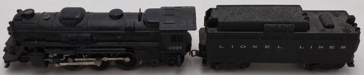 Lionel 2037 Vintage O 2-6-4 Die-Cast Steam Locomotive and 6026W Tender VG