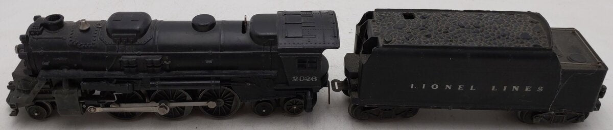 Lionel 2026 Vintage O 2-6-4 Die-Cast Steam Locomotive & 6466WX Tender VG