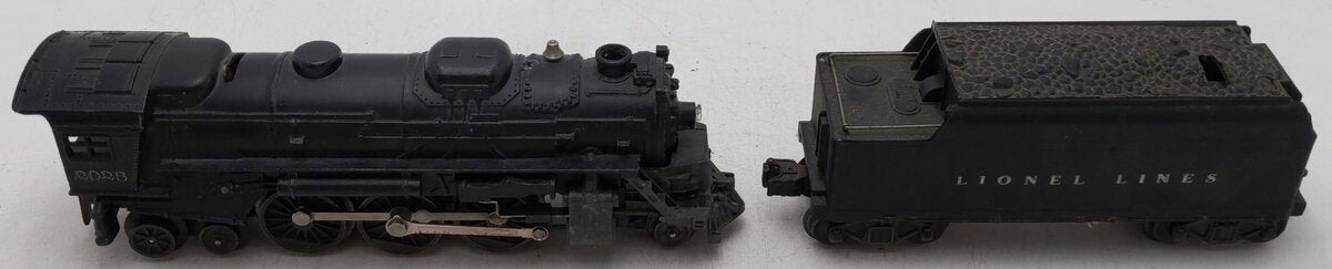 Lionel 2026 Vintage O 2-6-4 Die-Cast Steam Locomotive & 6466WX Tender VG