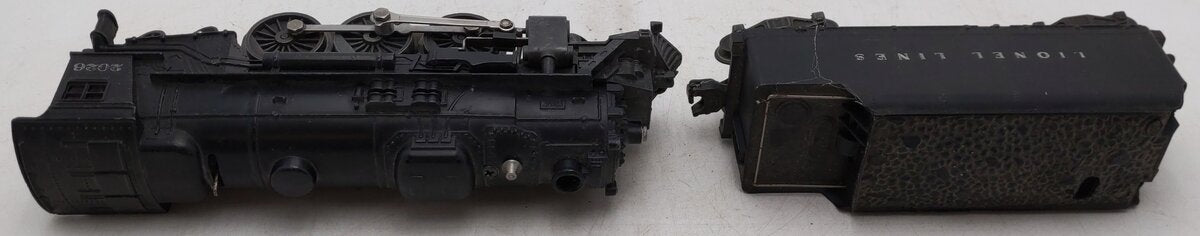 Lionel 2026 Vintage O 2-6-4 Die-Cast Steam Locomotive & 6466WX Tender VG