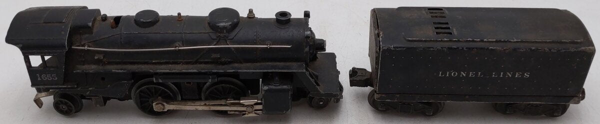 Lionel 1655 Vintage O Lionel Lines 2-4-2 Steam Locomotive with 6654W Tender