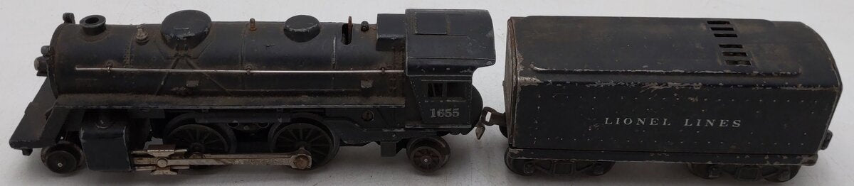 Lionel 1655 Vintage O Lionel Lines 2-4-2 Steam Locomotive with 6654W Tender
