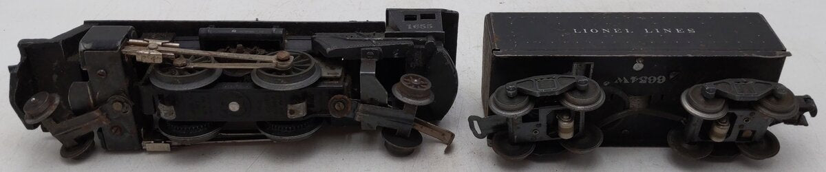 Lionel 1655 Vintage O Lionel Lines 2-4-2 Steam Locomotive with 6654W Tender