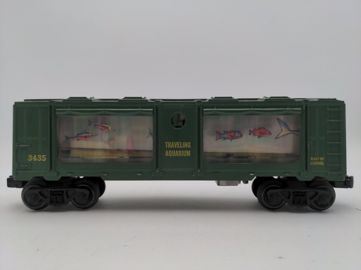 Lionel 3435 Vintage O Operating Traveling Aquarium Car VG
