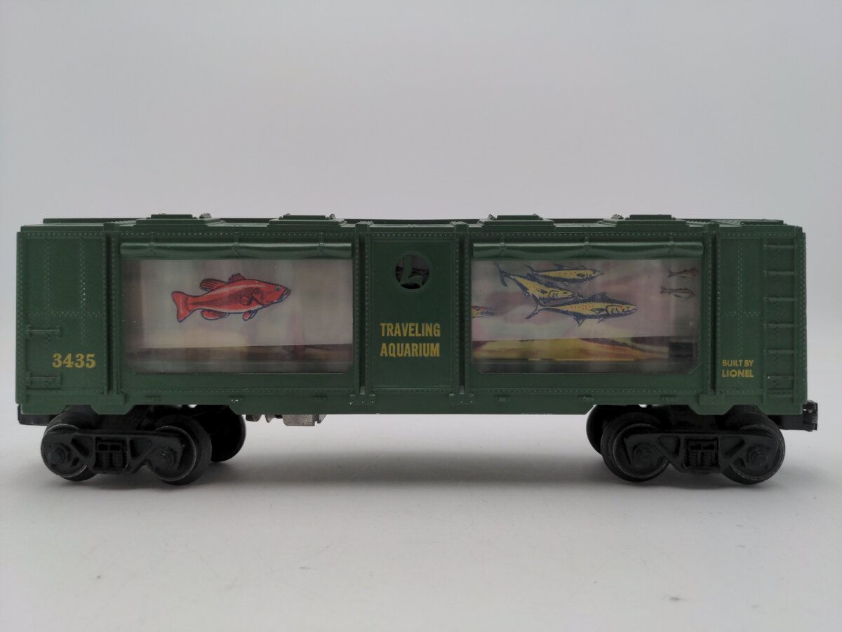 Lionel 3435 Vintage O Operating Traveling Aquarium Car VG