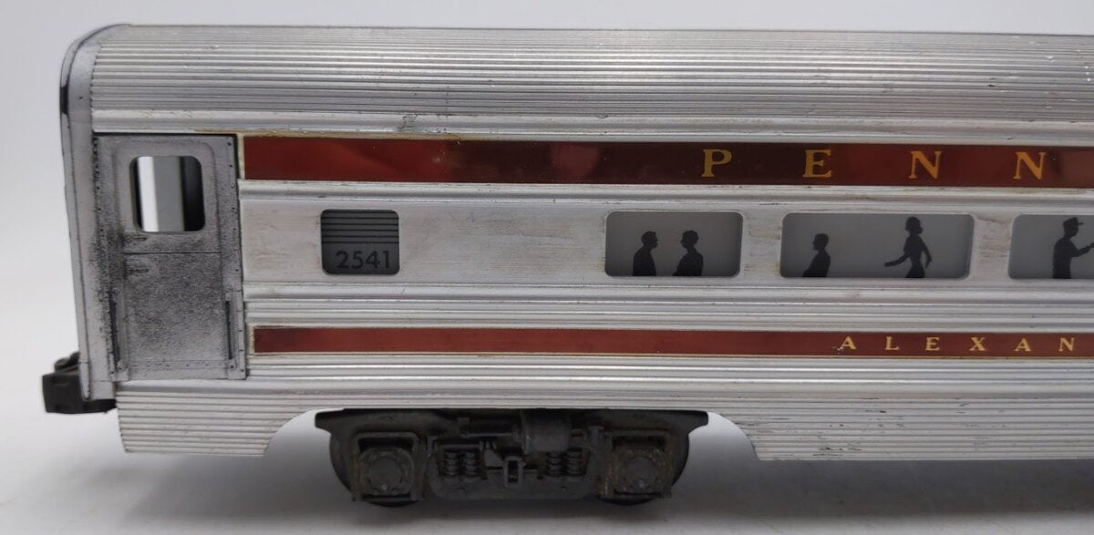 Lionel 2541 Vintage O Pennsylvania Alexander Hamilton Aluminum Observation Car