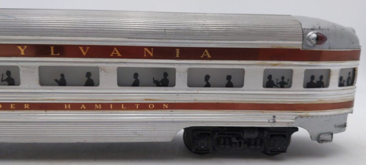 Lionel 2541 Vintage O Pennsylvania Alexander Hamilton Aluminum Observation Car