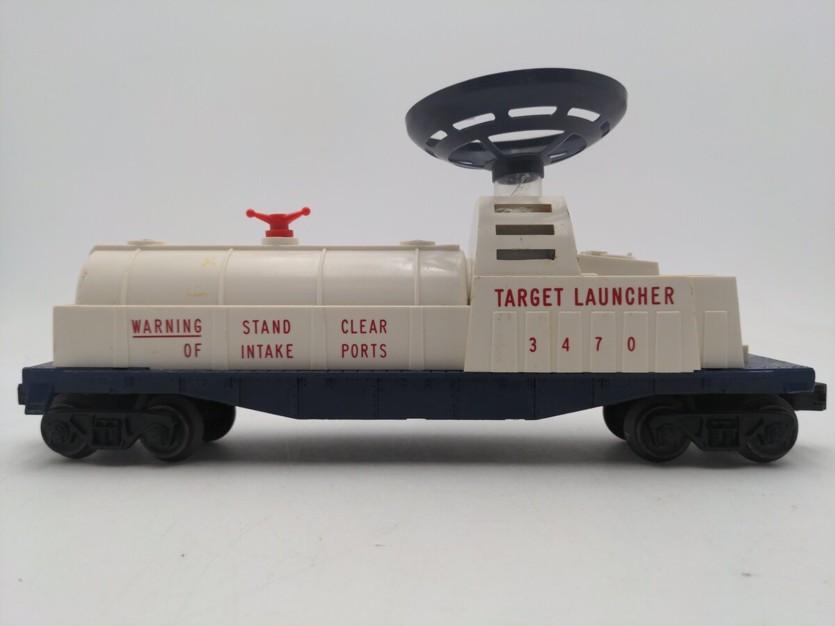 Lionel 3470 Vintage O Operating Balloon Target Launcher Car VG
