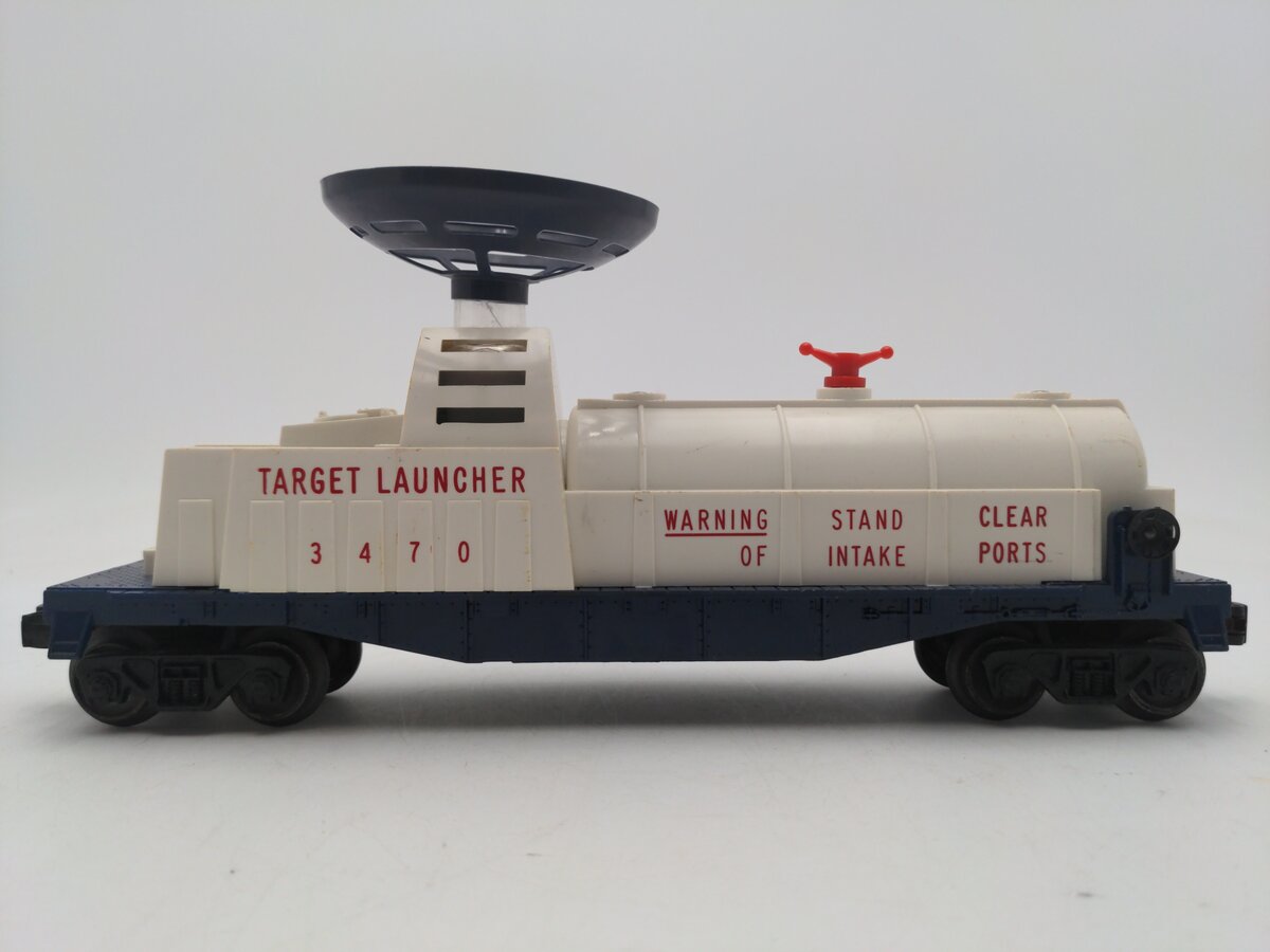 Lionel 3470 Vintage O Operating Balloon Target Launcher Car VG