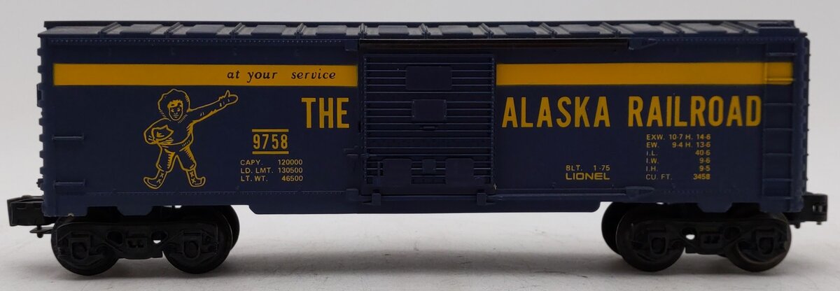 Lionel 6-9758 O Gauge Alaska Railroad Boxcar EX
