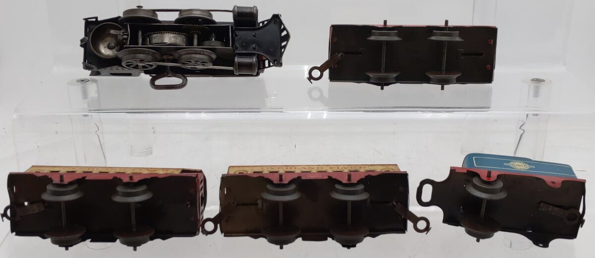 Hafner Vintage O Prewar Overland Flyer Steam Locomotive & Passenger Set