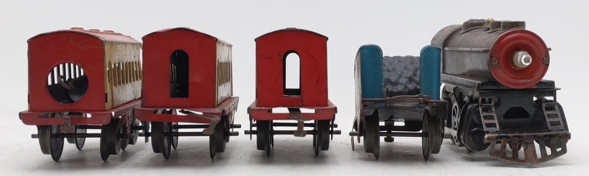 Hafner Vintage O Prewar Overland Flyer Steam Locomotive & Passenger Set