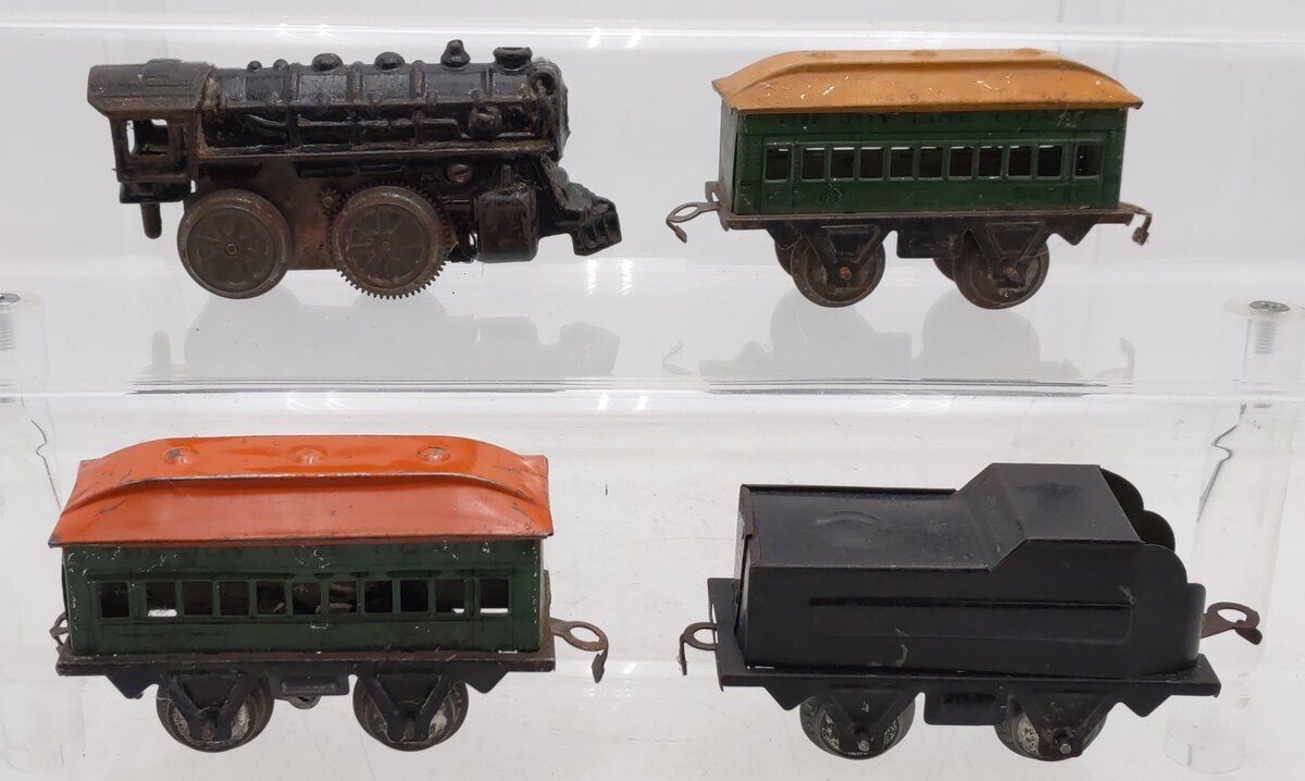 Joy Line Vintage O Wind-Up Steam Passenger Set VG