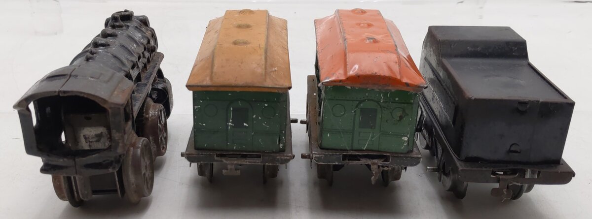 Joy Line Vintage O Wind-Up Steam Passenger Set VG