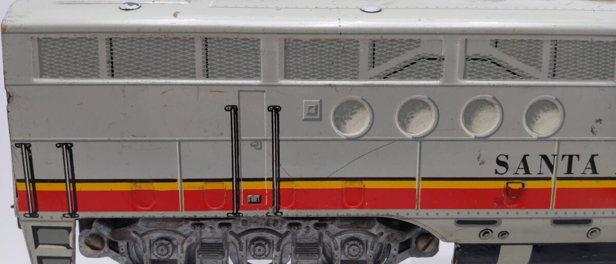 Marx 21 Vintage O Santa Fe F3 AA Diesel Locomotive & Dummy Unit Set