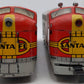 Marx 21 Vintage O Santa Fe F3 AA Diesel Locomotive & Dummy Unit Set