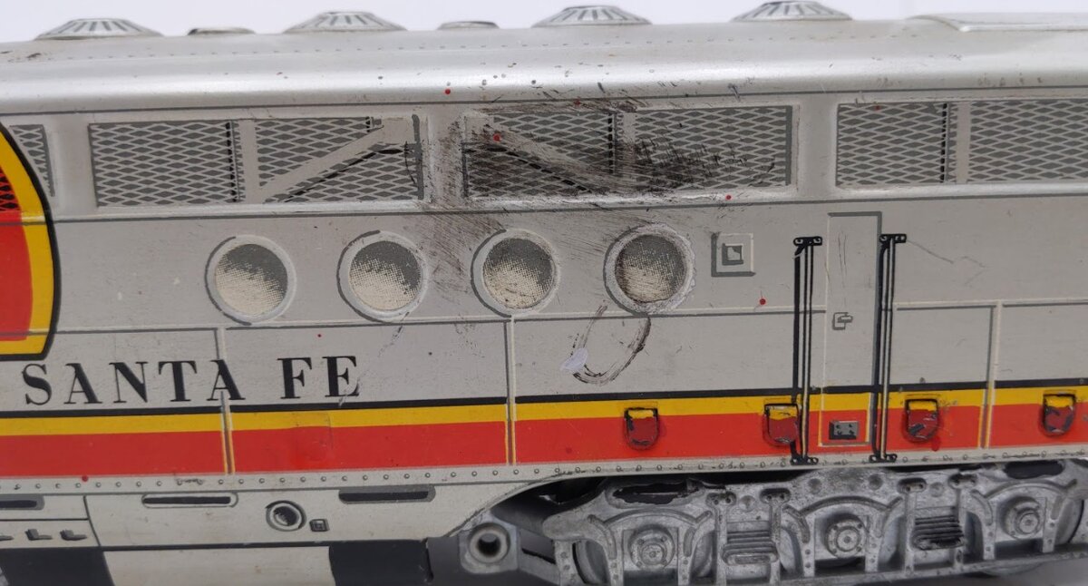 Marx 21 Vintage O Santa Fe F3 AA Diesel Locomotive & Dummy Unit Set