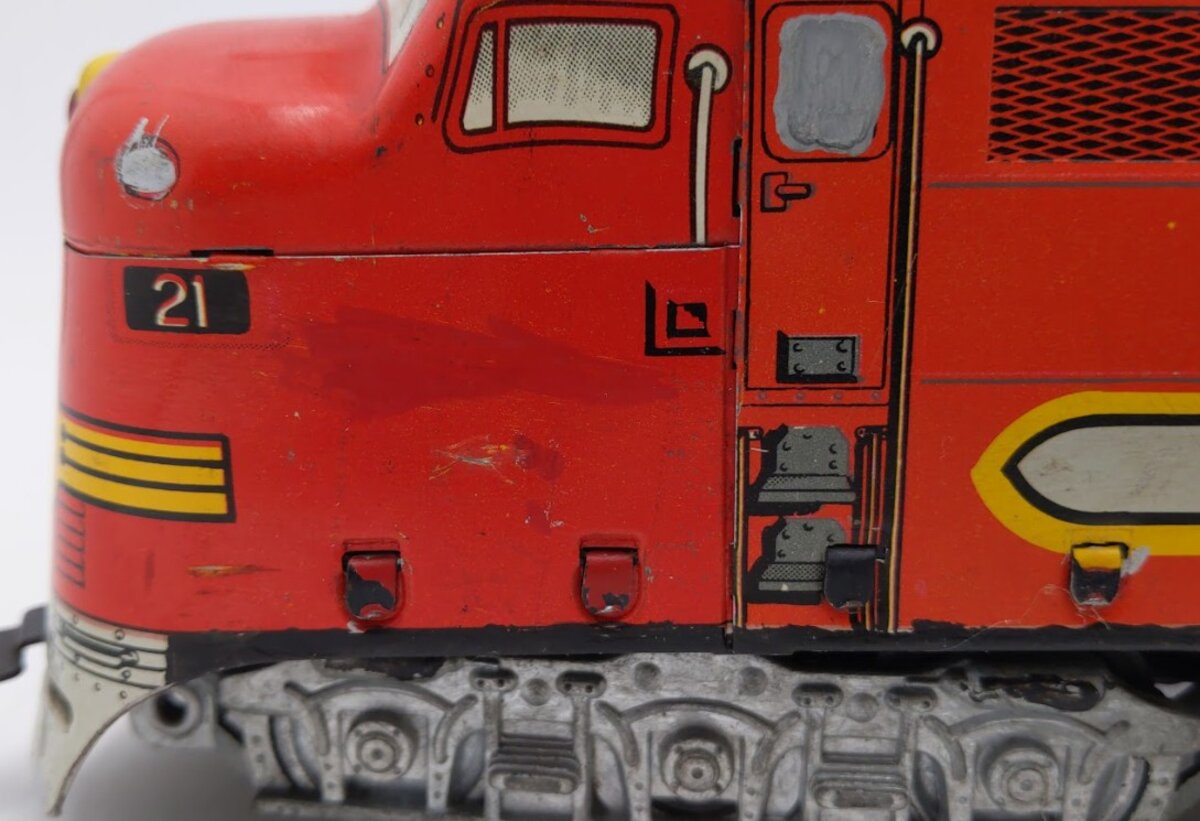 Marx 21 Vintage O Santa Fe F3 AA Diesel Locomotive & Dummy Unit Set