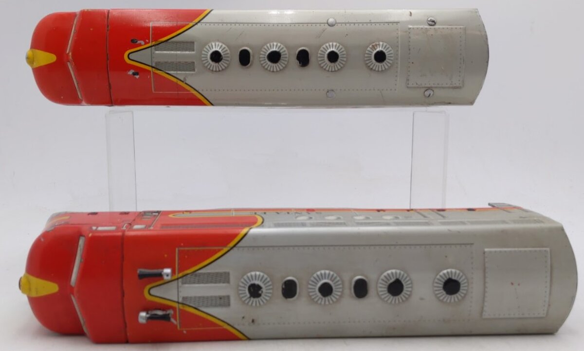 Marx 21 Vintage O Santa Fe F3 AA Diesel Locomotive & Dummy Unit Set