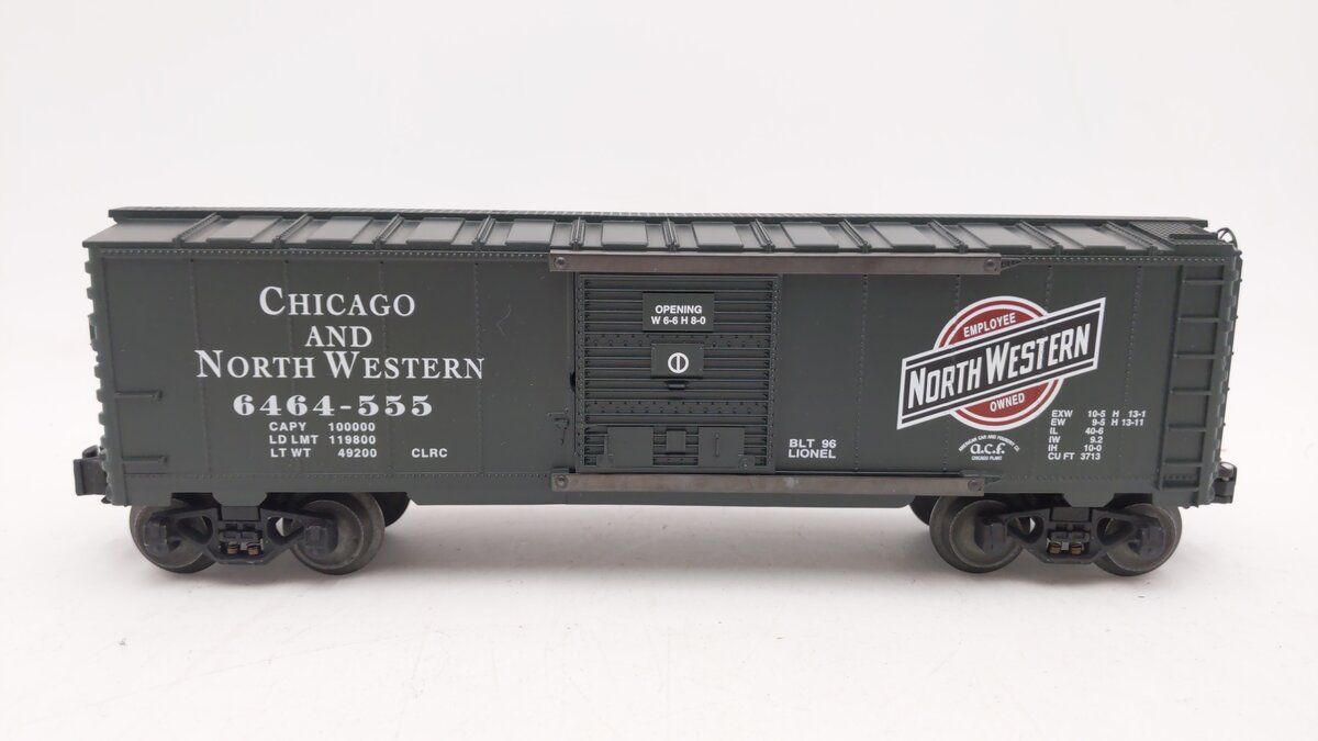 Lionel 6-52081 O Gauge Chicago & North Western C&NW Boxcar #6464-555 LN